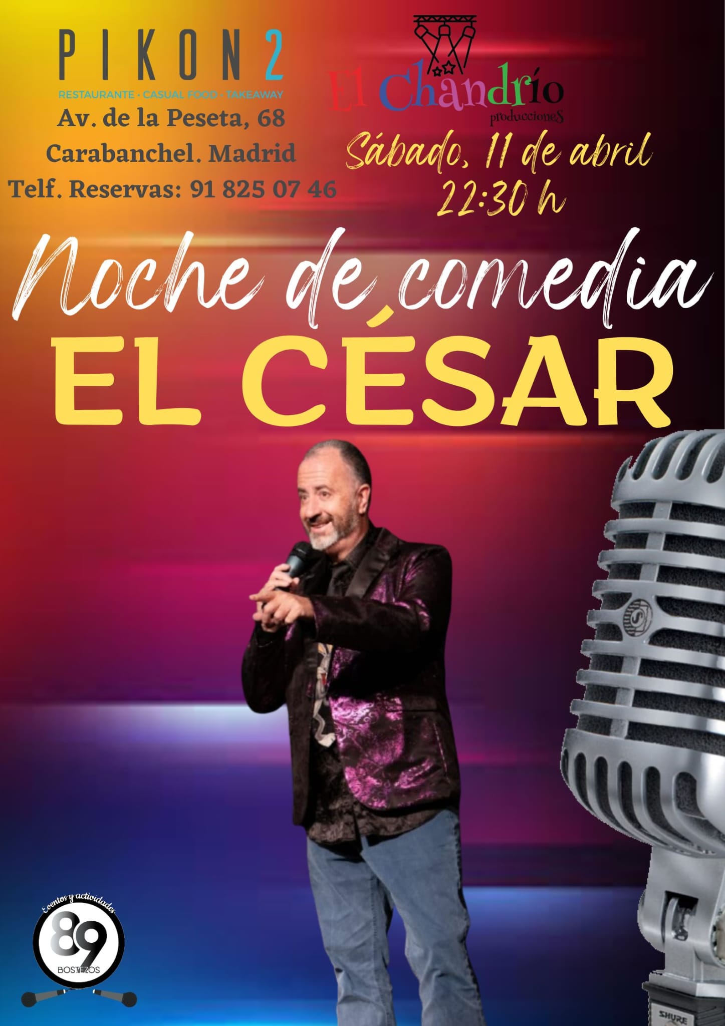 Cenas con espectaculo en Carabanchel La Peseta Madrid